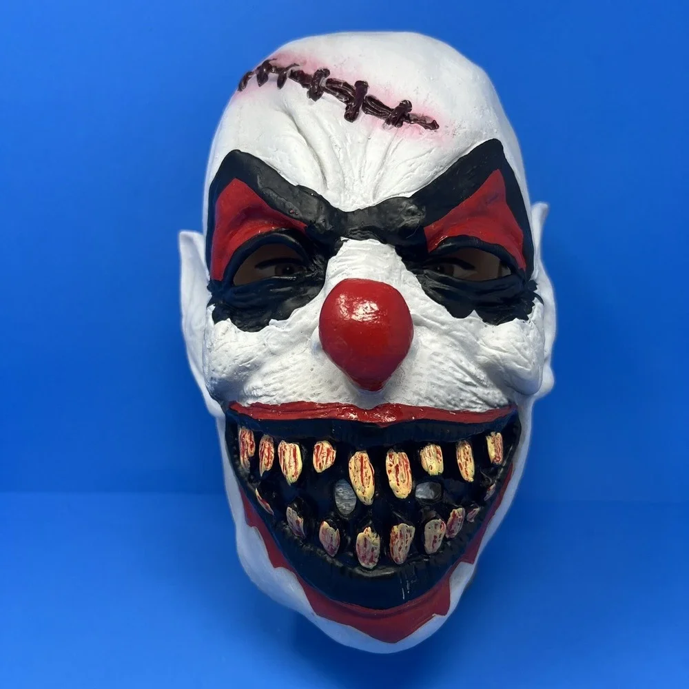 Halloween Mask Scary Clown Costume Party Cosplay Psycho Evil Latex Mask